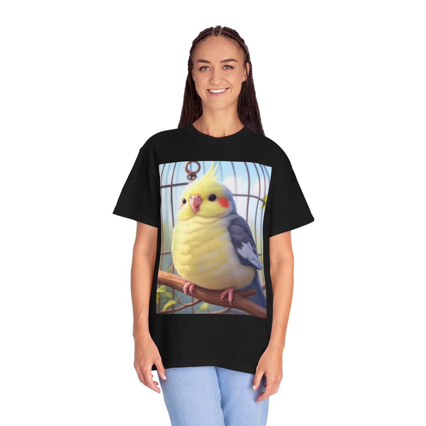 Cute Bird Graphic T-Shirt, Gift for Pet Lovers, Animal Lovers Tee, Casual Wear, Birthday Gift, Unisex Tee