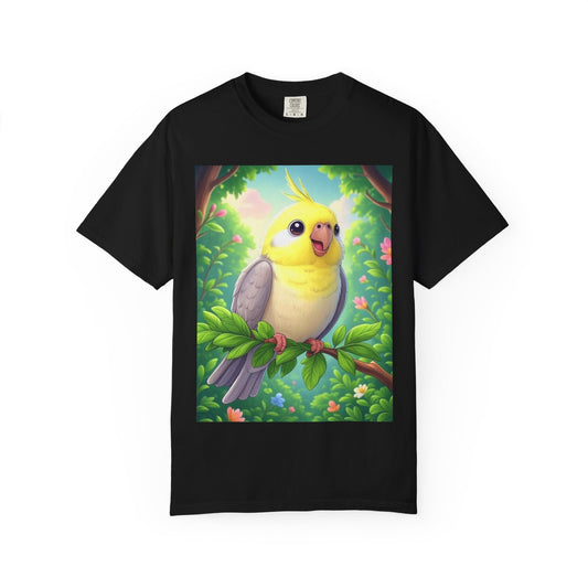Cute Bird Graphic T-Shirt, Gift for Pet Lovers, Animal Lovers Tee, Casual Wear, Birthday Gift, Unisex Tee